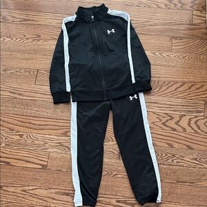 Under Armour Kids Black and Gray Jogger Set